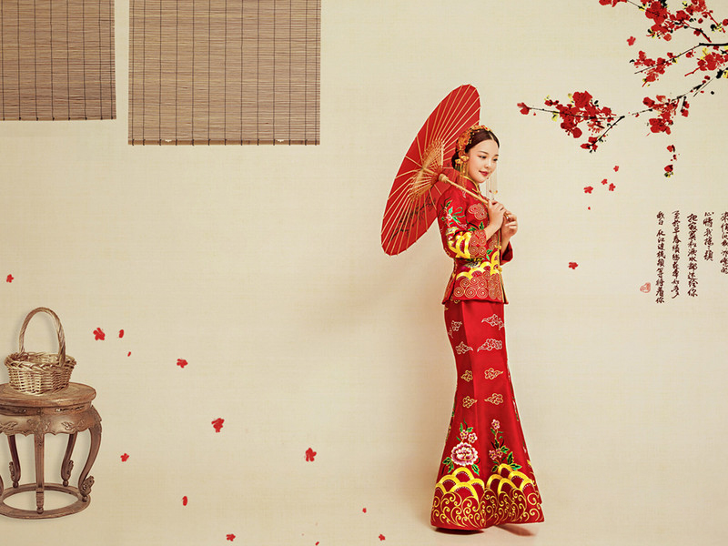 楓禾映畫唯美中國風婚紗照