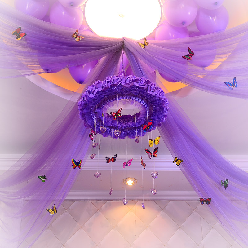 无纺布喜联婚房布置装饰结婚用品对联创意新房大门婚庆婚联包邮_联海创意