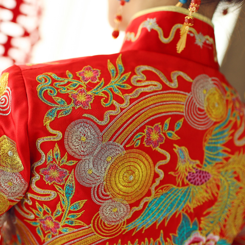 秀禾服龙凤褂新娘结婚中式敬酒服嫁衣旗袍20