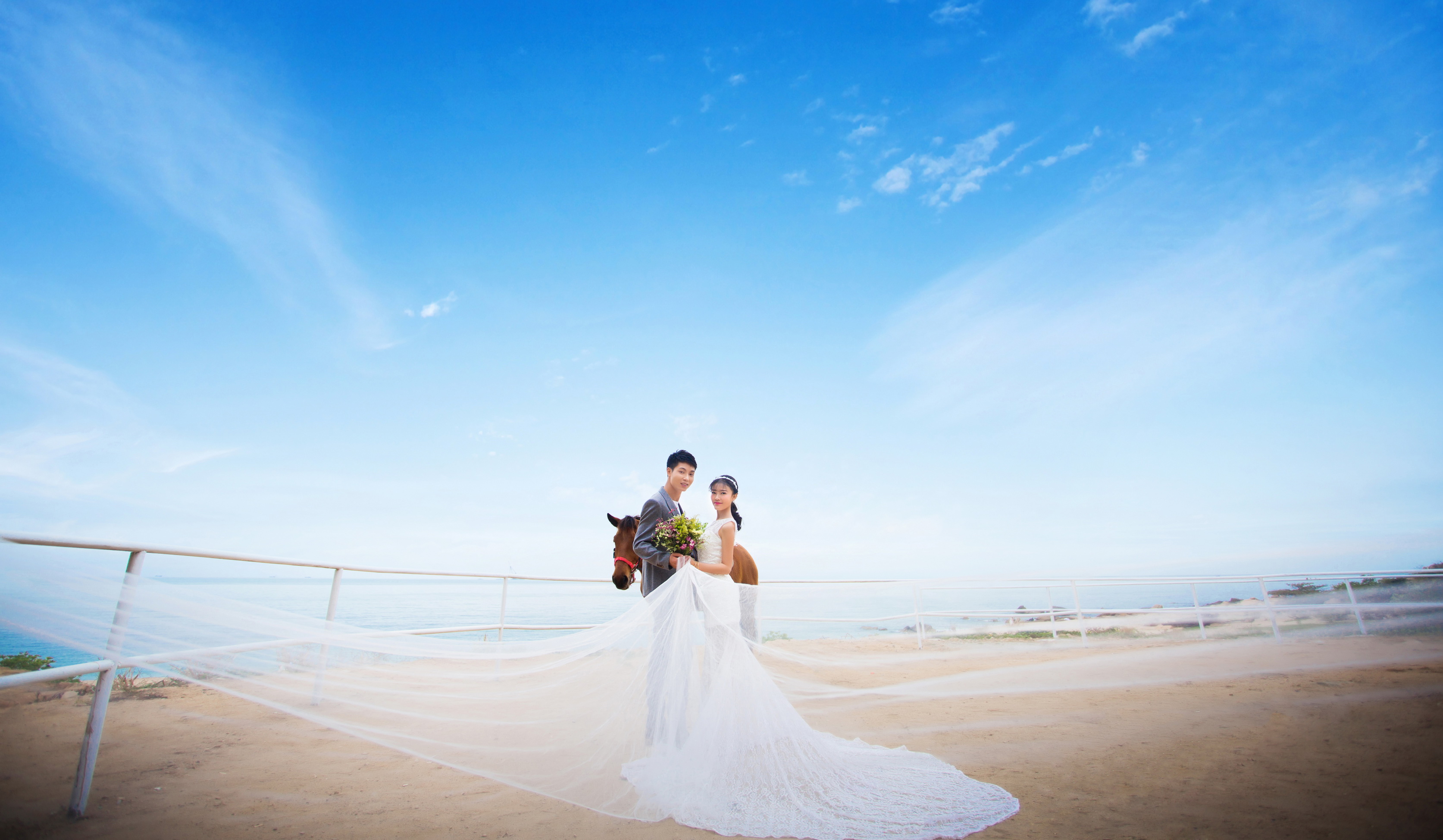 【客片分享】感谢王恰恰夫妇--浪漫海景婚纱照