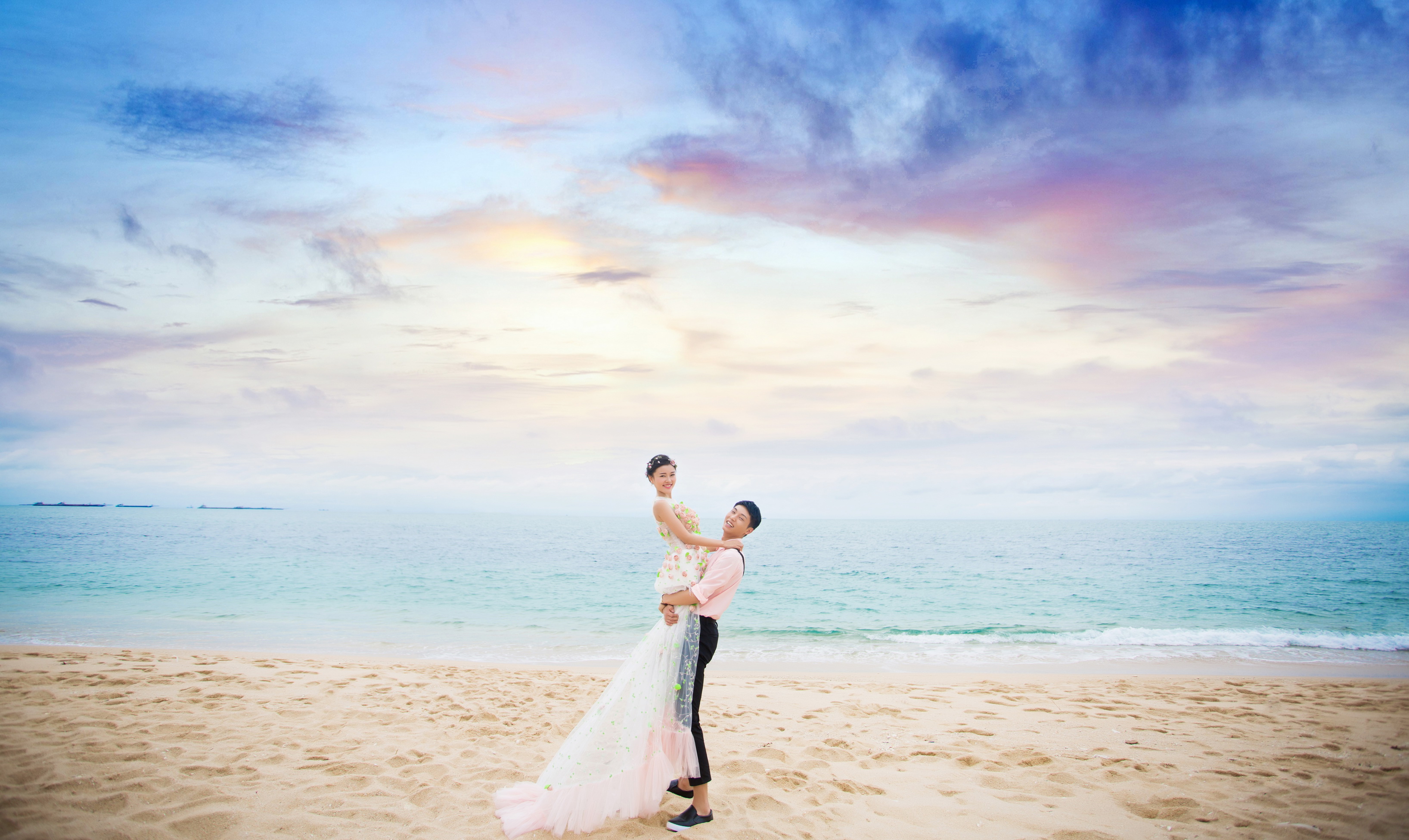 【客片分享】感谢王恰恰夫妇--浪漫海景婚纱照