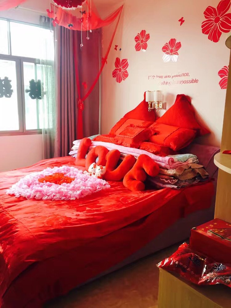 农村婚房卧室布置图片