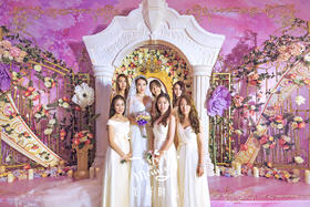 粉紫色欧式森系主题婚礼《秘密花园》