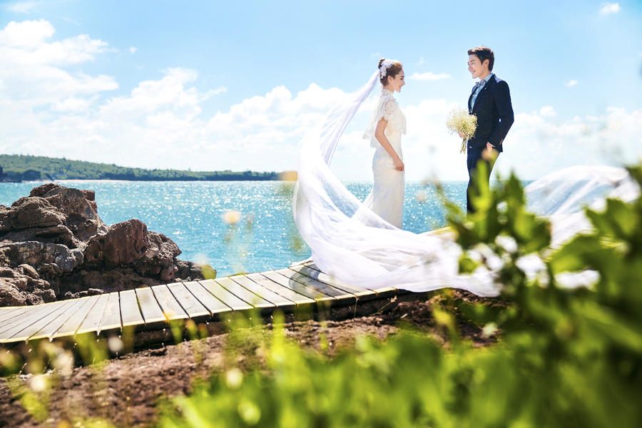 唯美婚纱摄影游艇出海套系