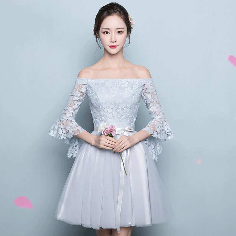 火爆促销！新款韩版冬季短款显瘦晚礼服伴娘服