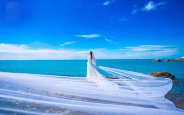 七号印相婚纱摄影【三亚旅拍-爱的海洋】海景婚纱照