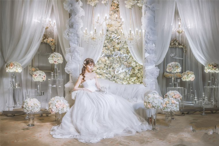 『蒂琳婚礼企划』纯白色唯美梦幻韩式婚礼