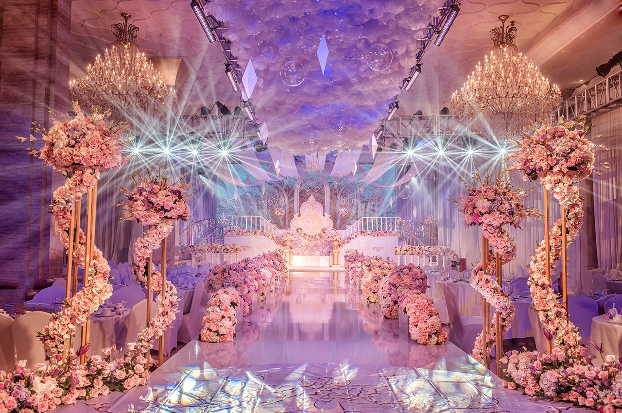 【七彩蘭婚礼作品】公主的城堡·粉紫色梦幻
