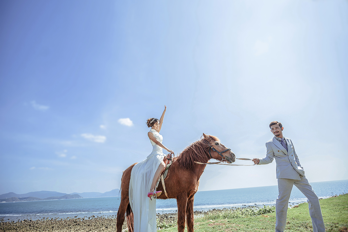 【六月記憶高端攝影】騎馬婚紗照