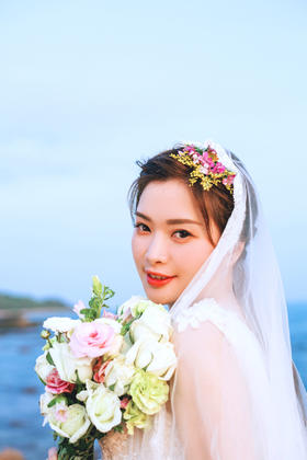 大画印象丨因为有你—韩式海景婚纱照