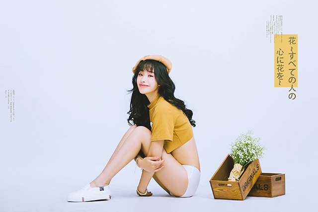 時光印畫個人花語間私房寫真