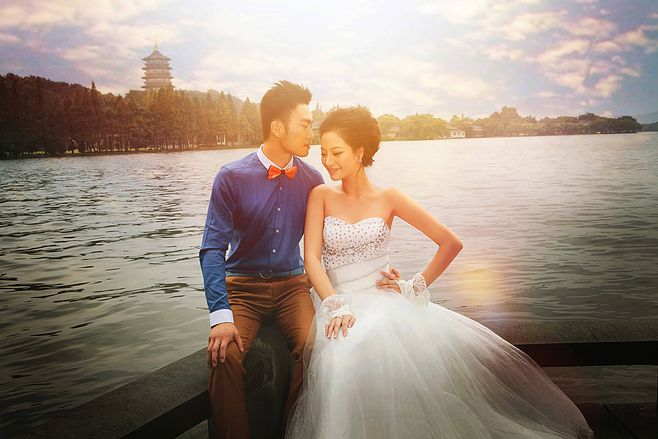 杭州西湖婚纱照