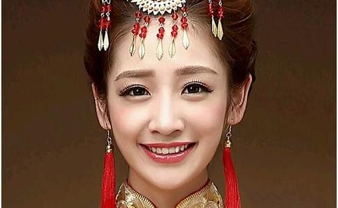 中式新娘头饰图片