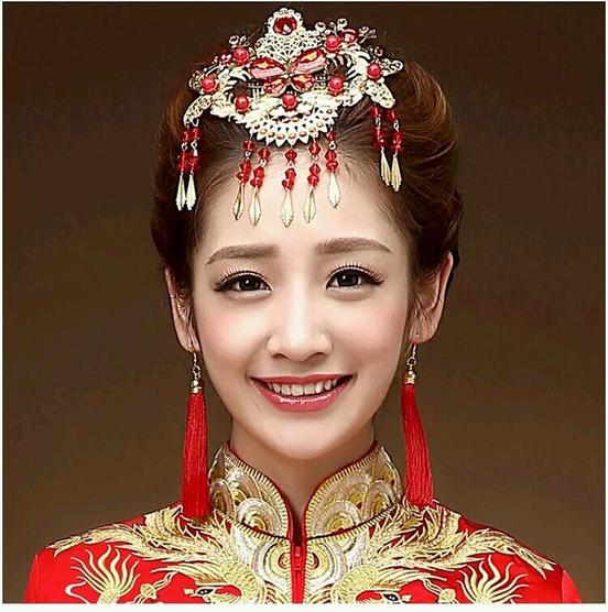 中式新娘头饰