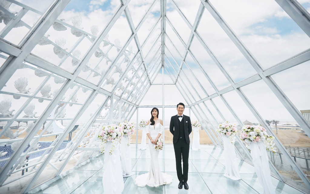 CU婚纱代拍团队拍摄海景基地套餐