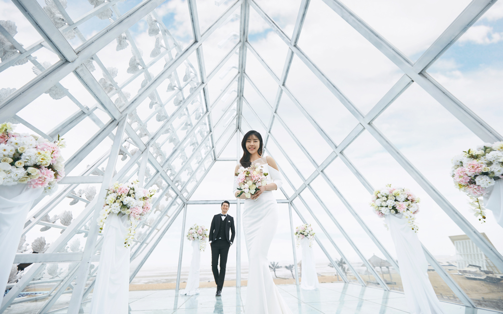CU婚纱代拍团队拍摄海景基地套餐