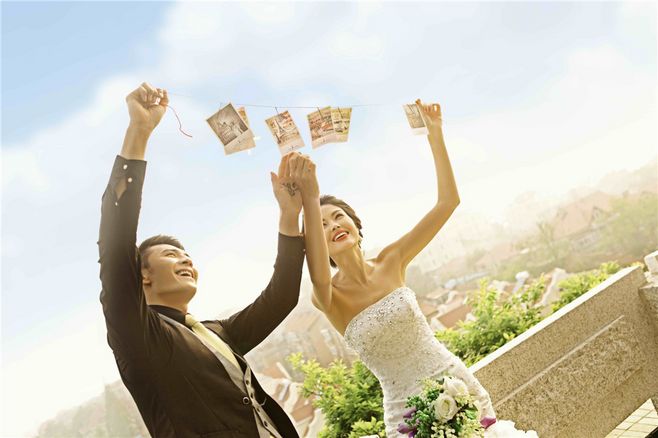 婚礼迎宾区布置