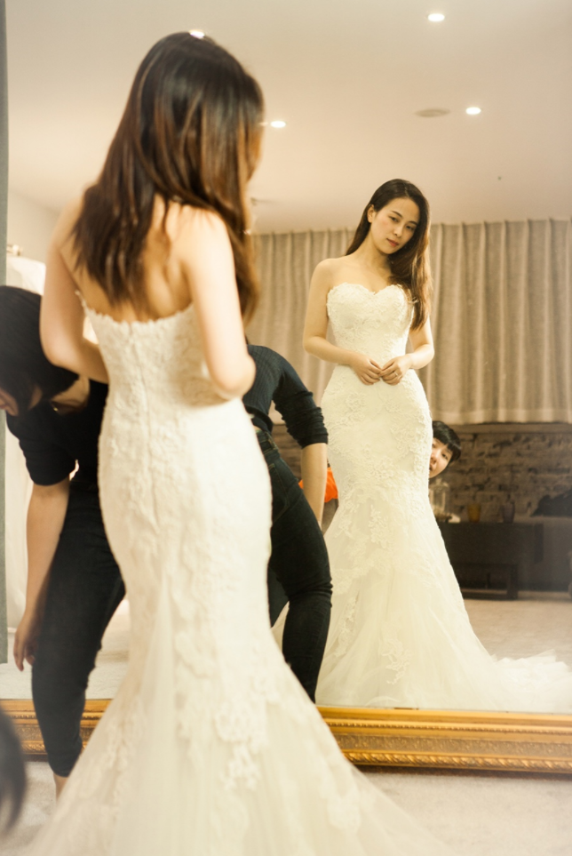 0元搞定婚纱？试款8件鱼尾1秒显曲线