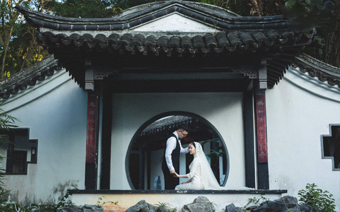 唯美韓式系列婚紗照 世界花卉大觀園外景
