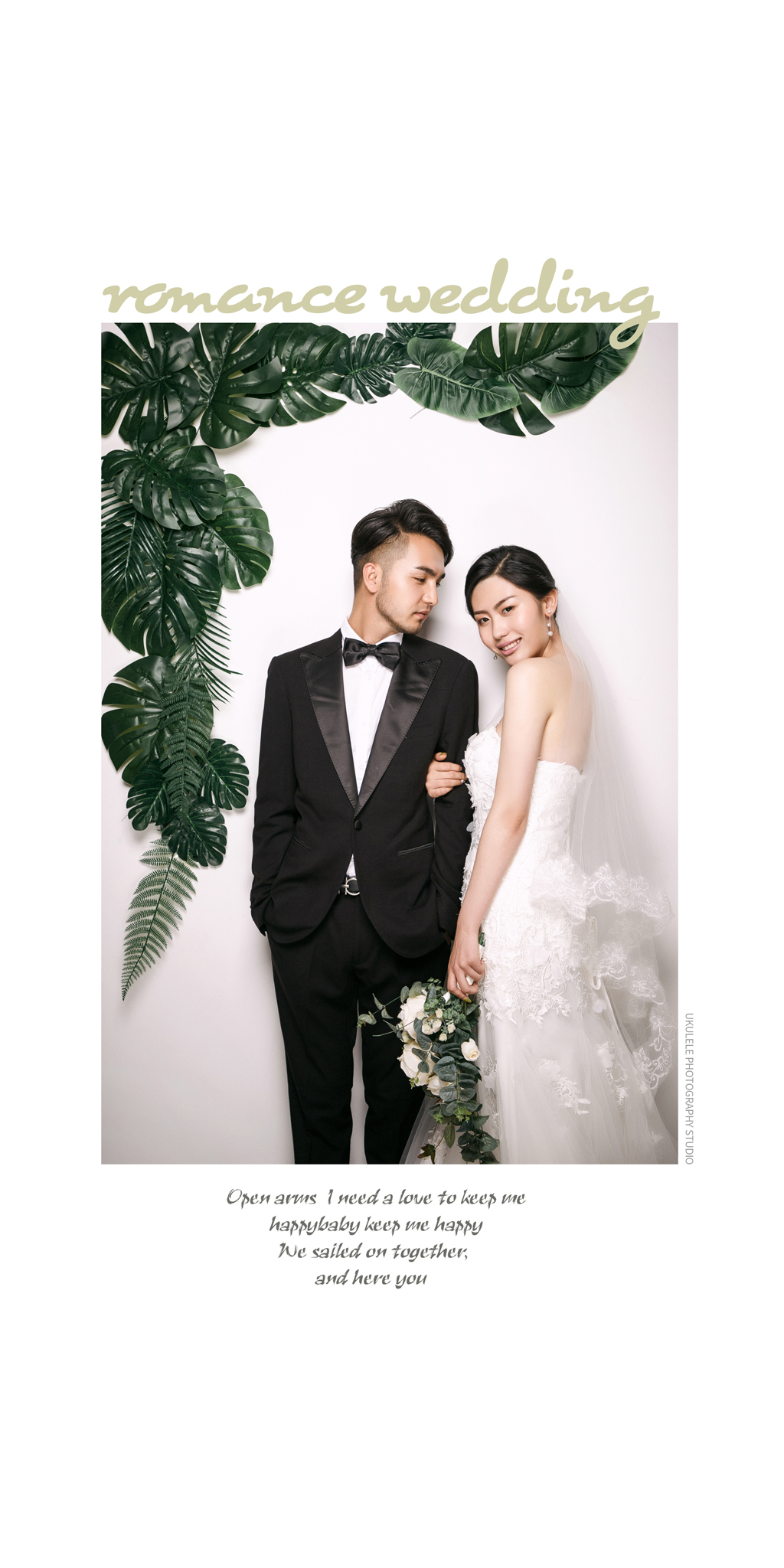 韩式杂志婚纱照 专业棚拍