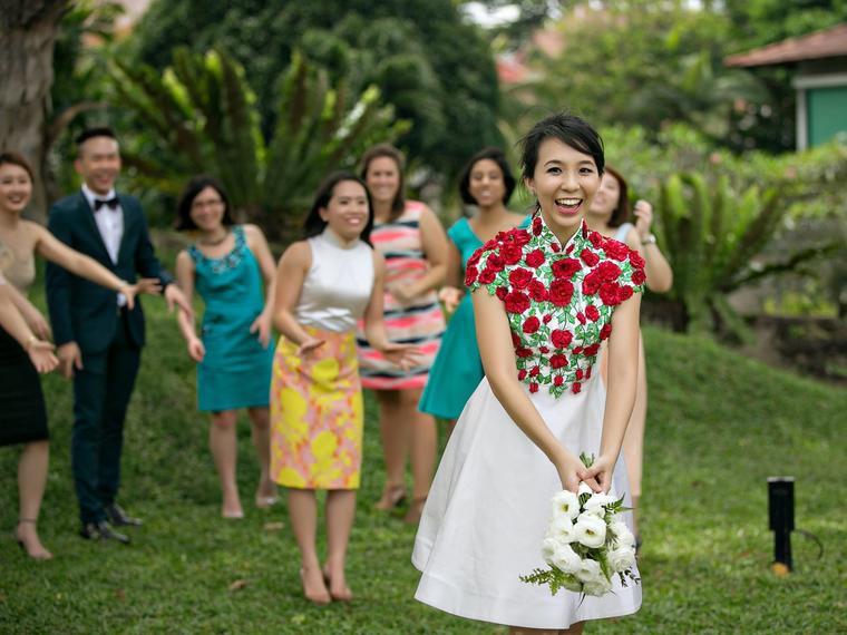 伴娘接到手捧花之后的祝福语