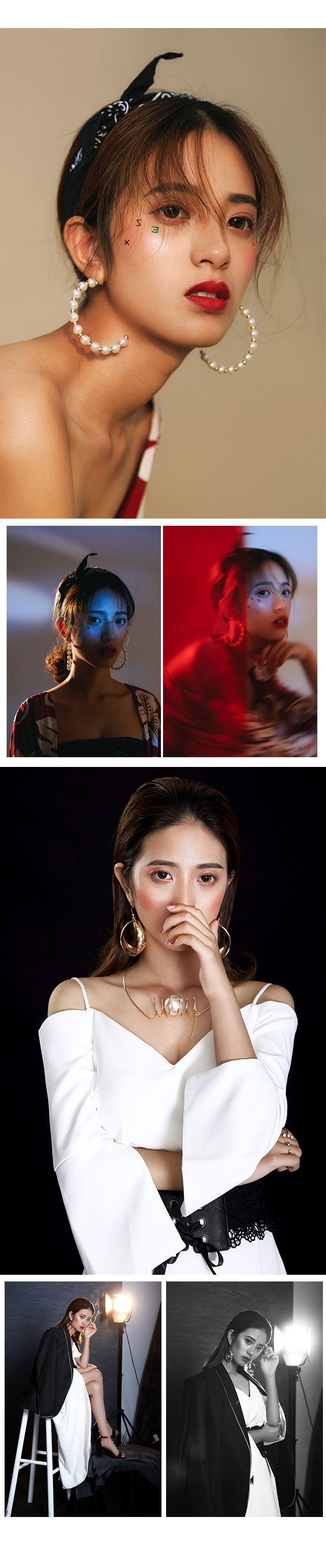 素色影个性时尚写真 3服3造