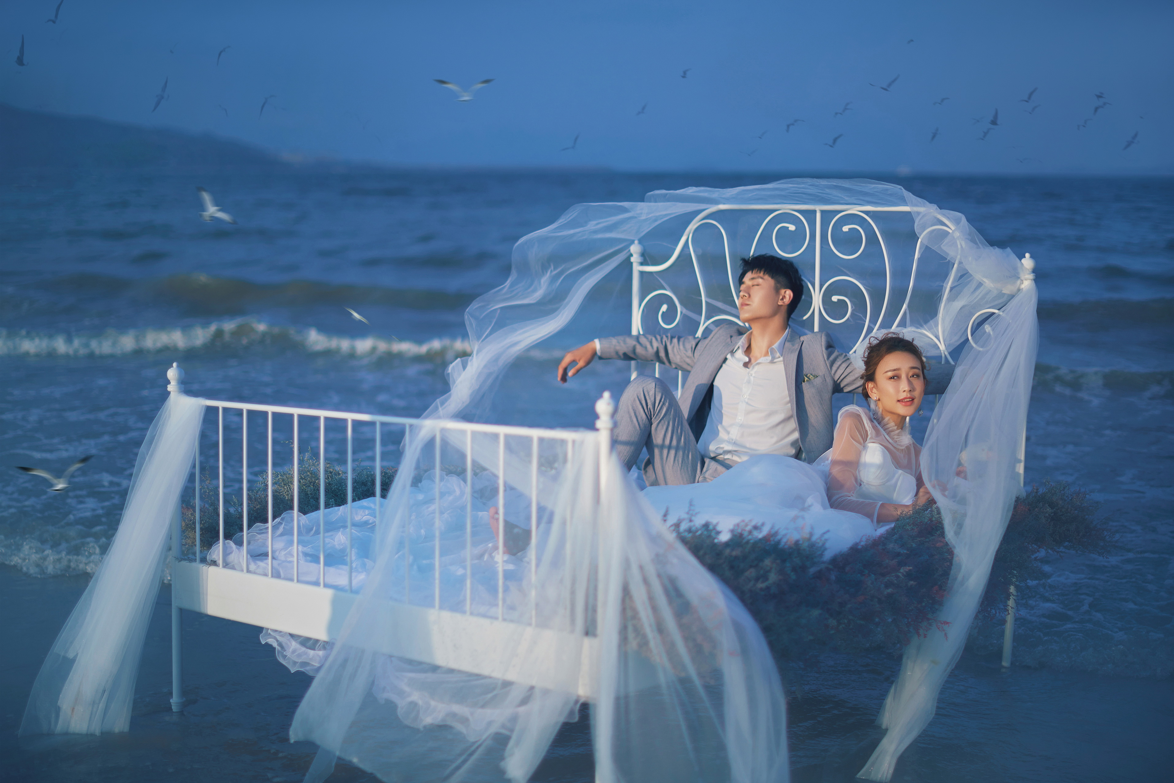婚纱摄影 青岛魔彩新娘样片欣赏|梦幻海边 1 12