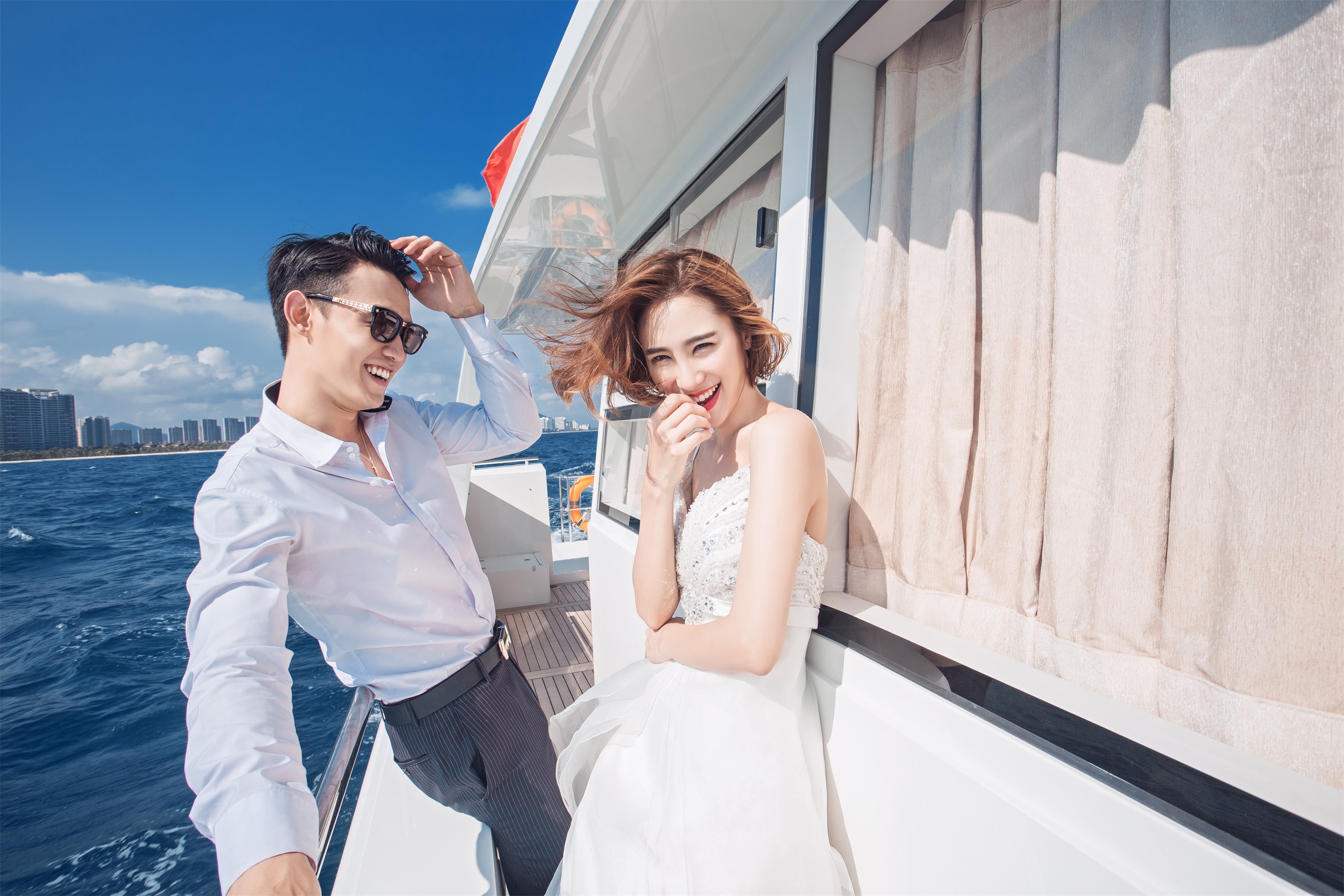 三亚酷拍婚纱摄影海湾一号3天2晚7699婚纱套餐