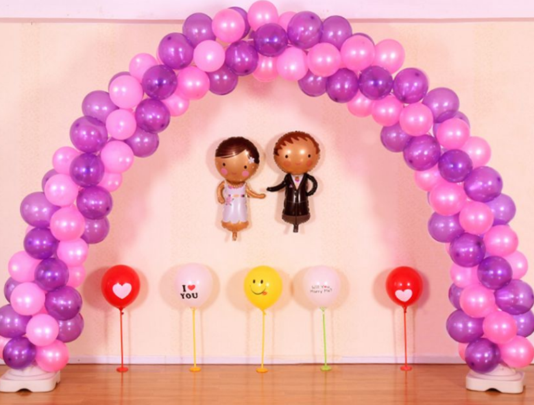 婚房气球装饰简单实用