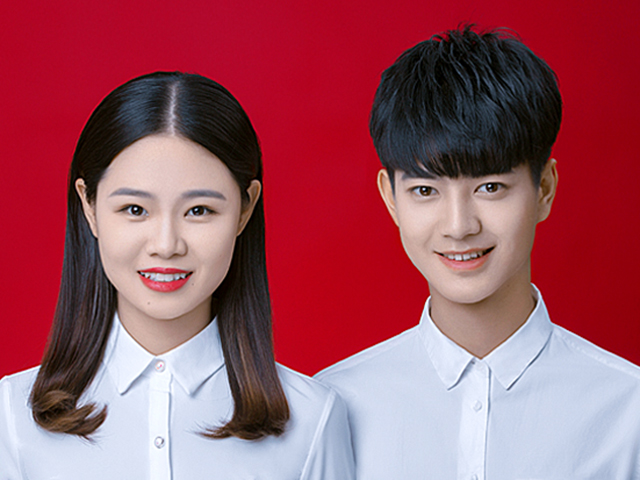 更美结婚登记照-精致化妆造型、专业服装、专业修图