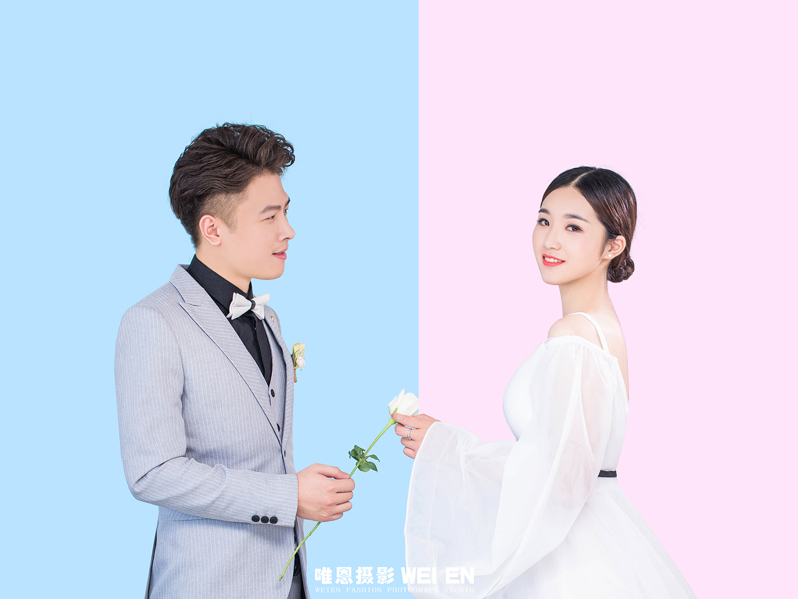 【唯恩攝影】一價全包森系工筆畫致青春攝影婚紗照