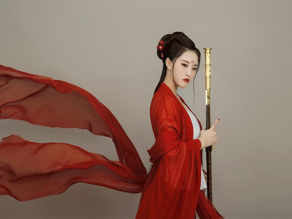 【古装写真】伊丽莎白摄影写真系列 剑舞红颜