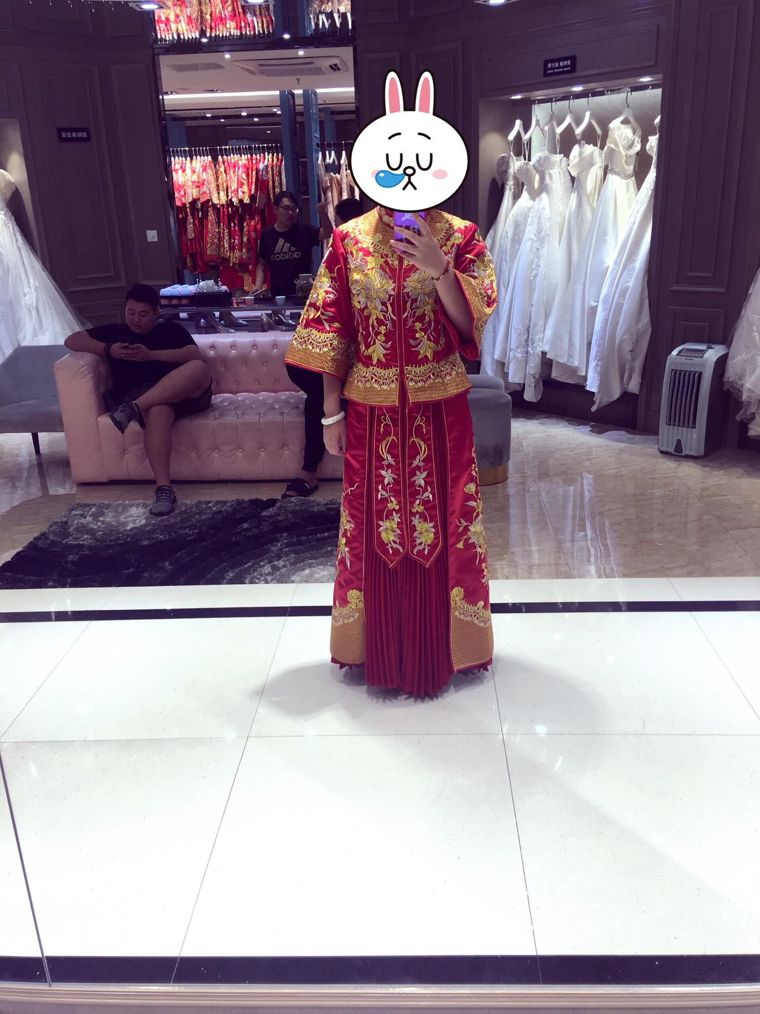 试了7件婚纱 发现这件才是衣中龙凤