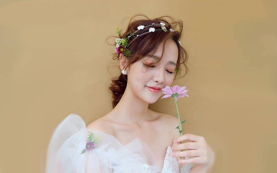 新娘發型圖片韓式