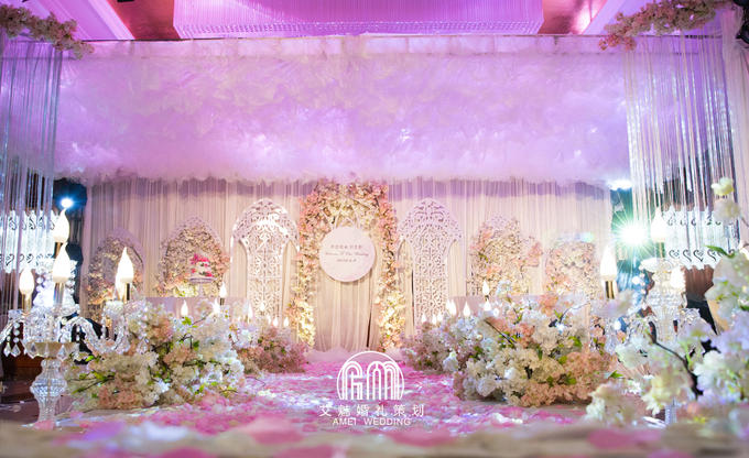 【艾魅婚礼】维也纳酒店欧式浪漫唯美粉色系