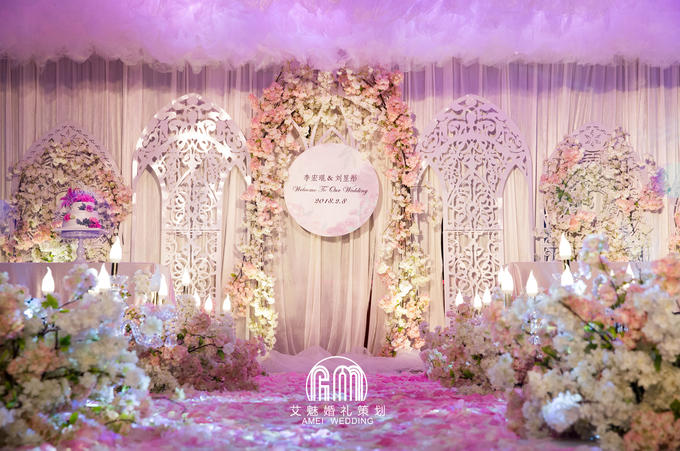 【艾魅婚礼】维也纳酒店欧式浪漫唯美粉色系