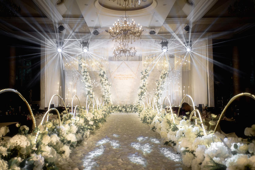wedding ceremony,wedding reception 述说婚礼wedding ceremony案例 -【述说婚礼】白绿金