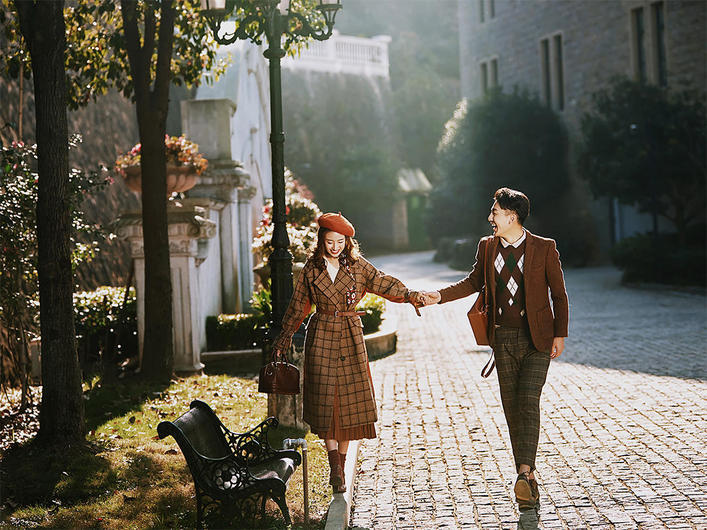 街景复古婚纱照