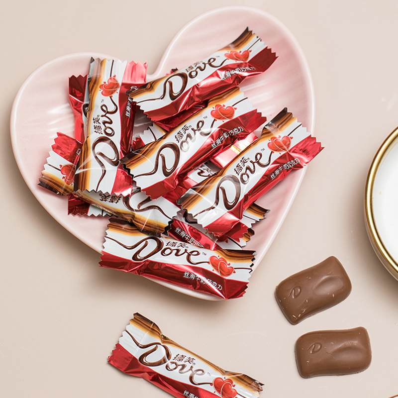 德芙絲滑牛奶巧克力500g正品保證 結婚喜糖婚慶糖果兒童節小零食