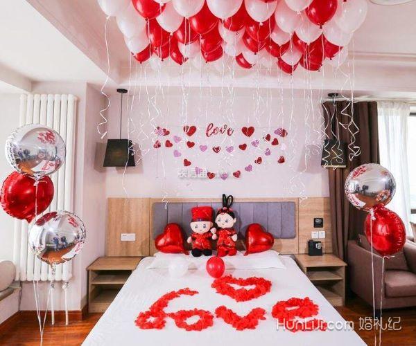 婚房卧室气球装饰效果图 卧室气球布置技巧