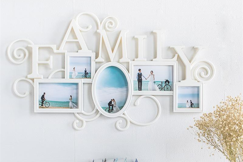 婚纱照相框怎么挂墙上不用钉子