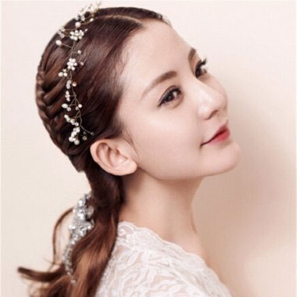 韩式唯美新娘发型图片