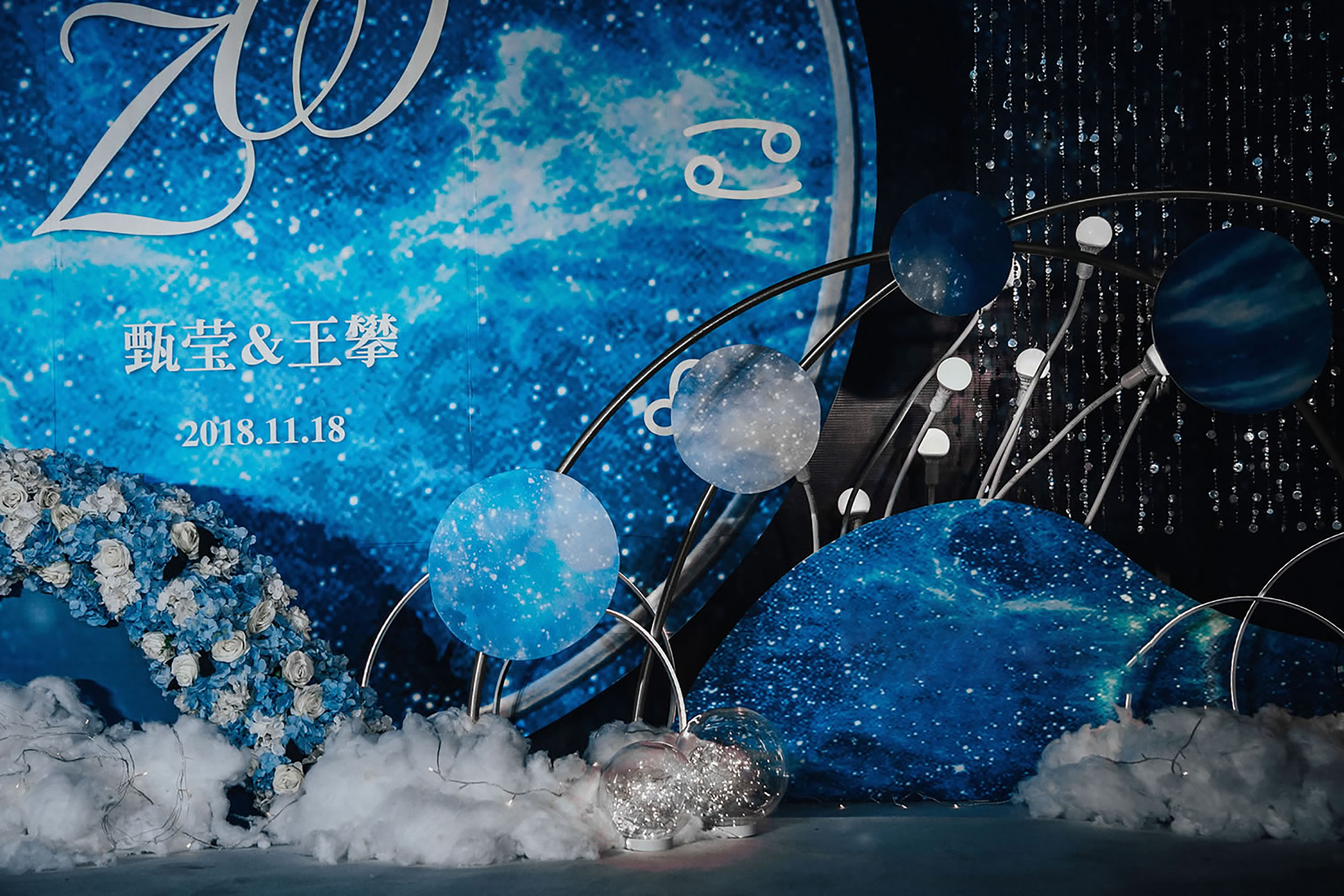 【颜汐婚礼策划】蓝色星空主题婚礼