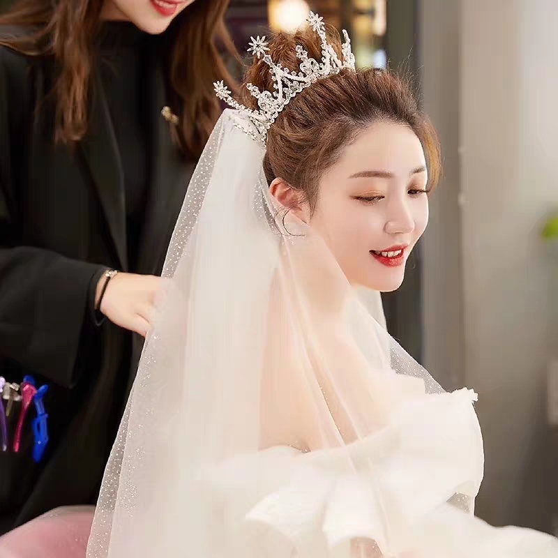 韩式新娘气质皇冠造型分享
