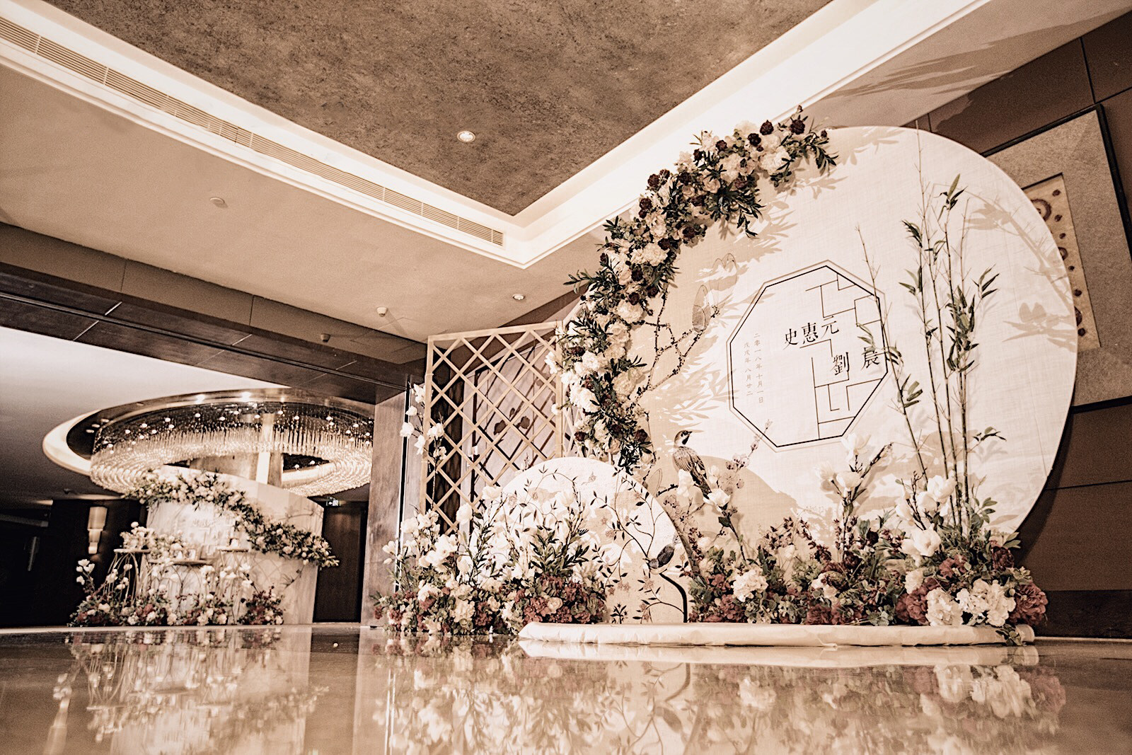 【乐意婚礼】国风古风传统水墨风婚礼小预算婚礼布置