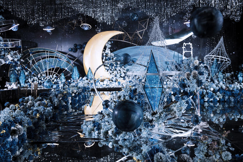 【cc婚礼设计】蓝黑星空 超梦幻星空婚礼