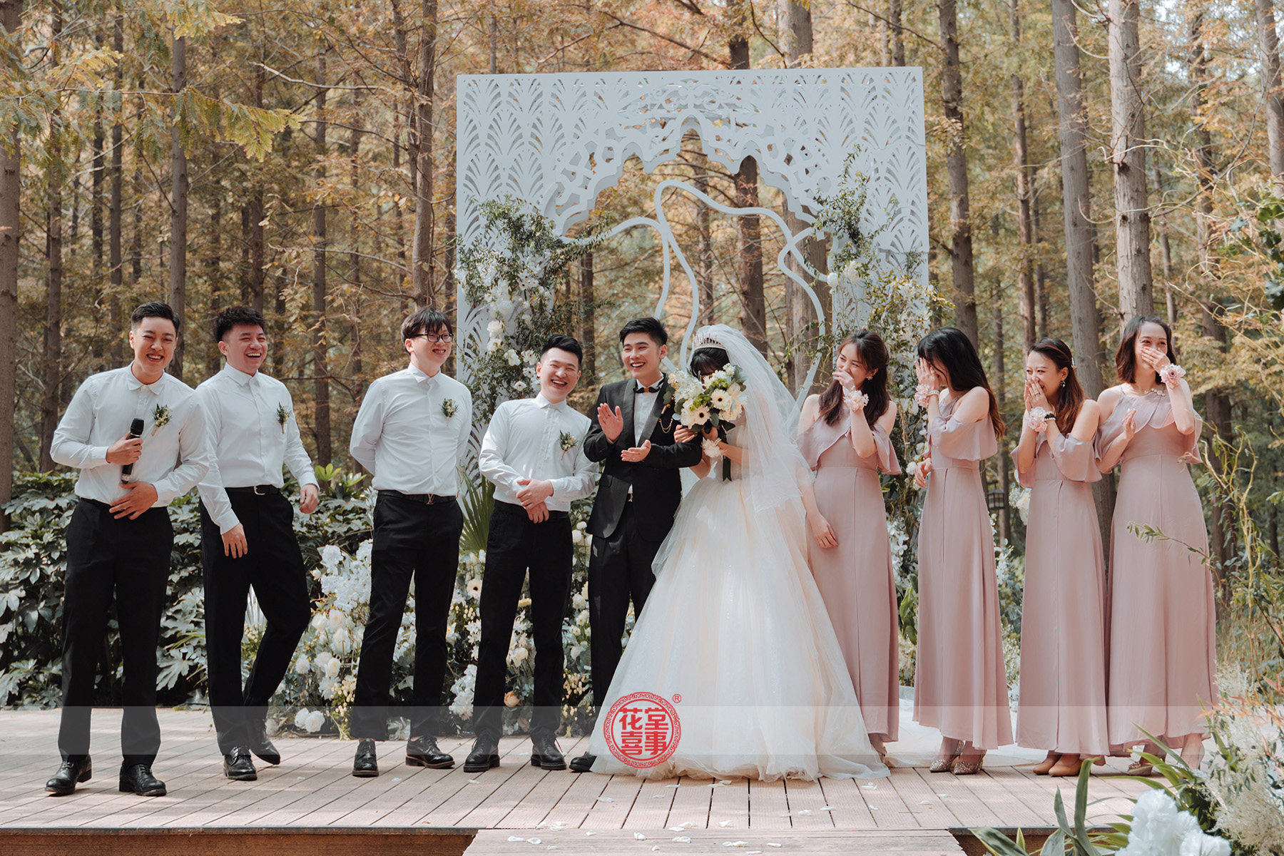 花堂喜事黄河迎宾馆适合户外的法式小清新婚礼
