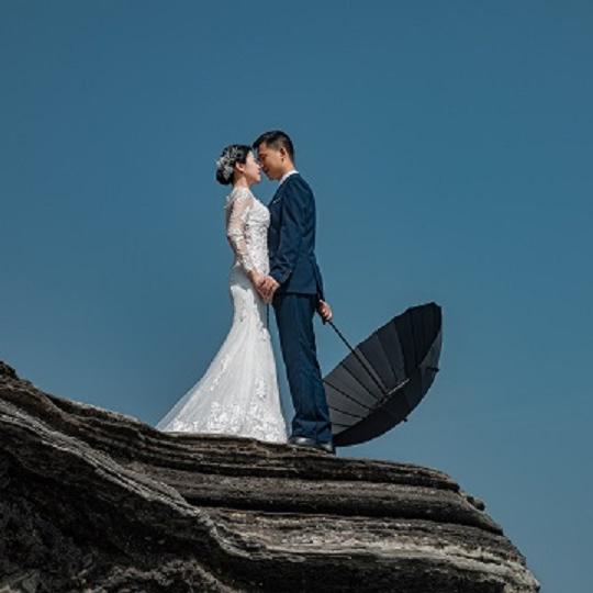 欧美大气风格海岛婚纱拍摄套餐