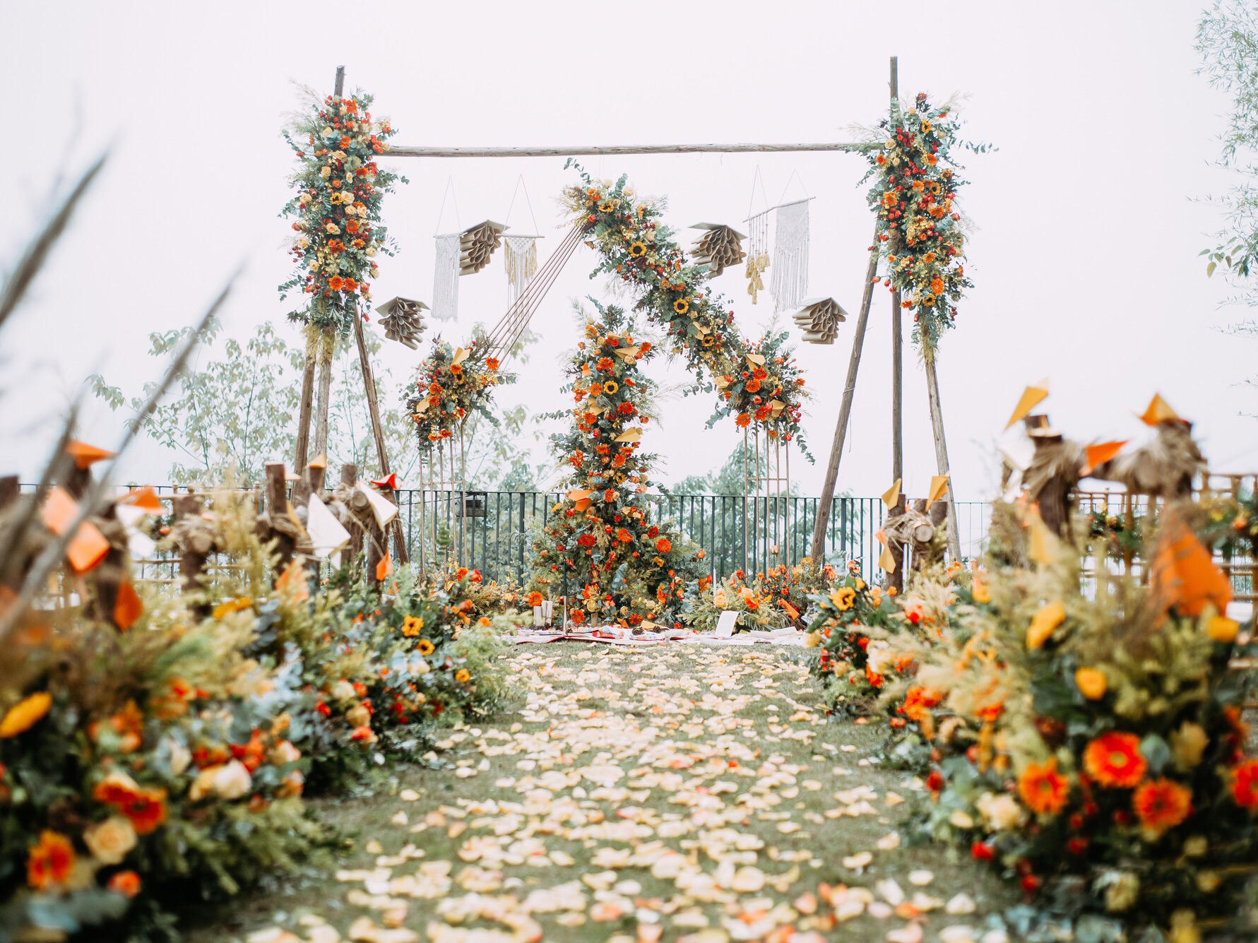 醒AWAKEN|橙色系户外超值婚礼