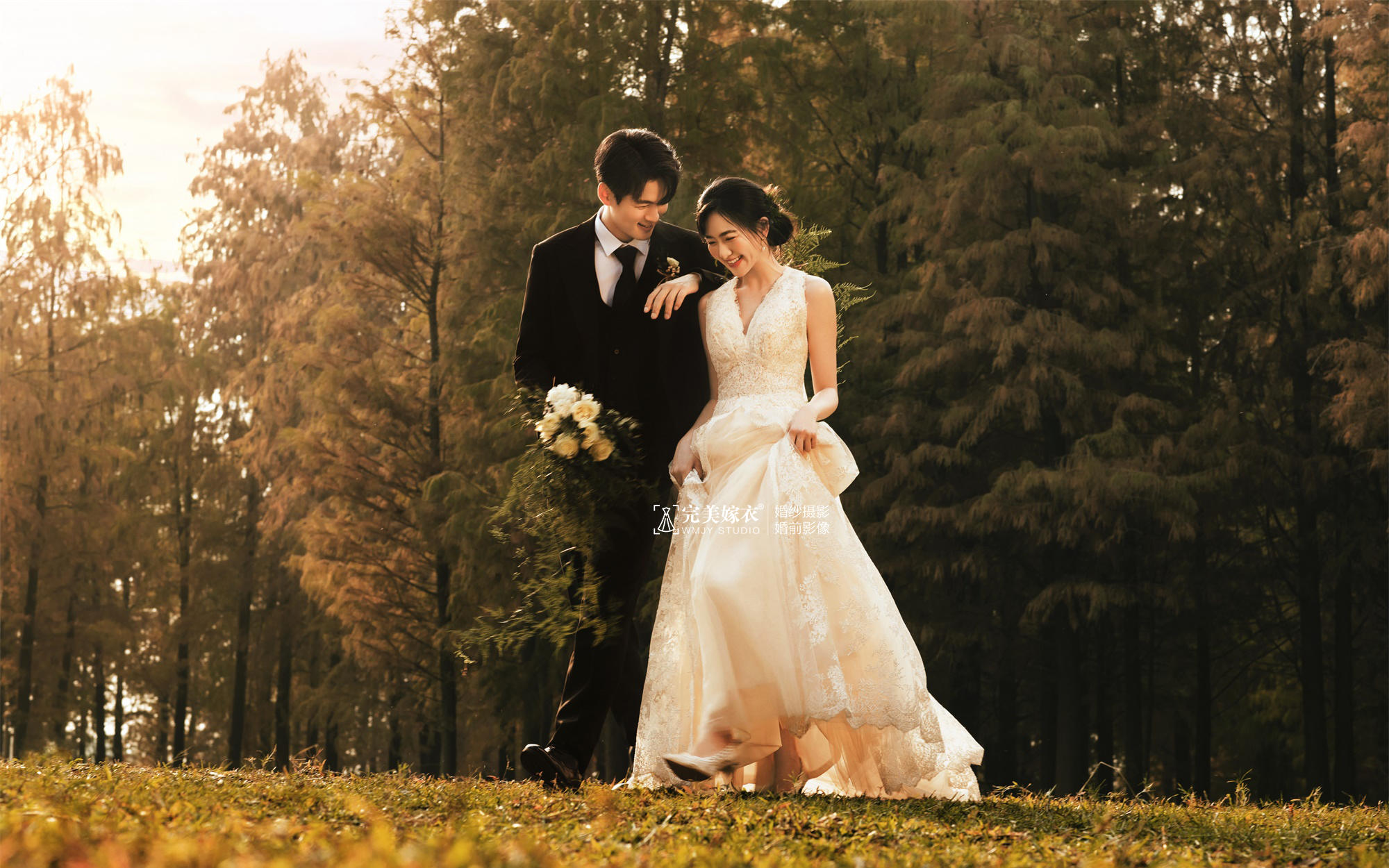 【只你我的詩】巨巨巨浪漫的夕陽草坪婚紗照～